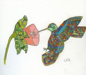 Zentangle Hummingbird